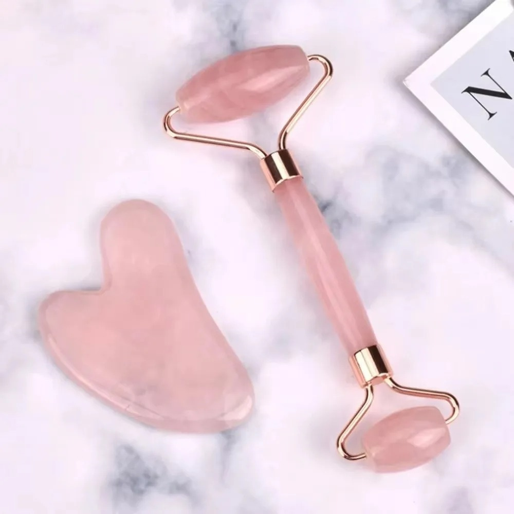 Spa Wellness Locations - Gua Sha & gezichtsroller set, anti-wallen