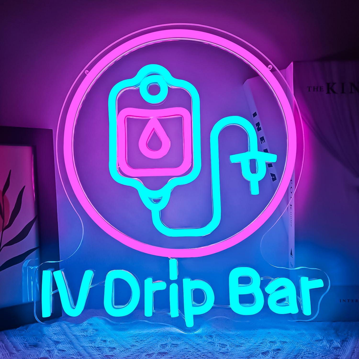 IV Drip Bar Neon Sign USB Dimb - Medical Wellness & Spa Werona recensie en prijs