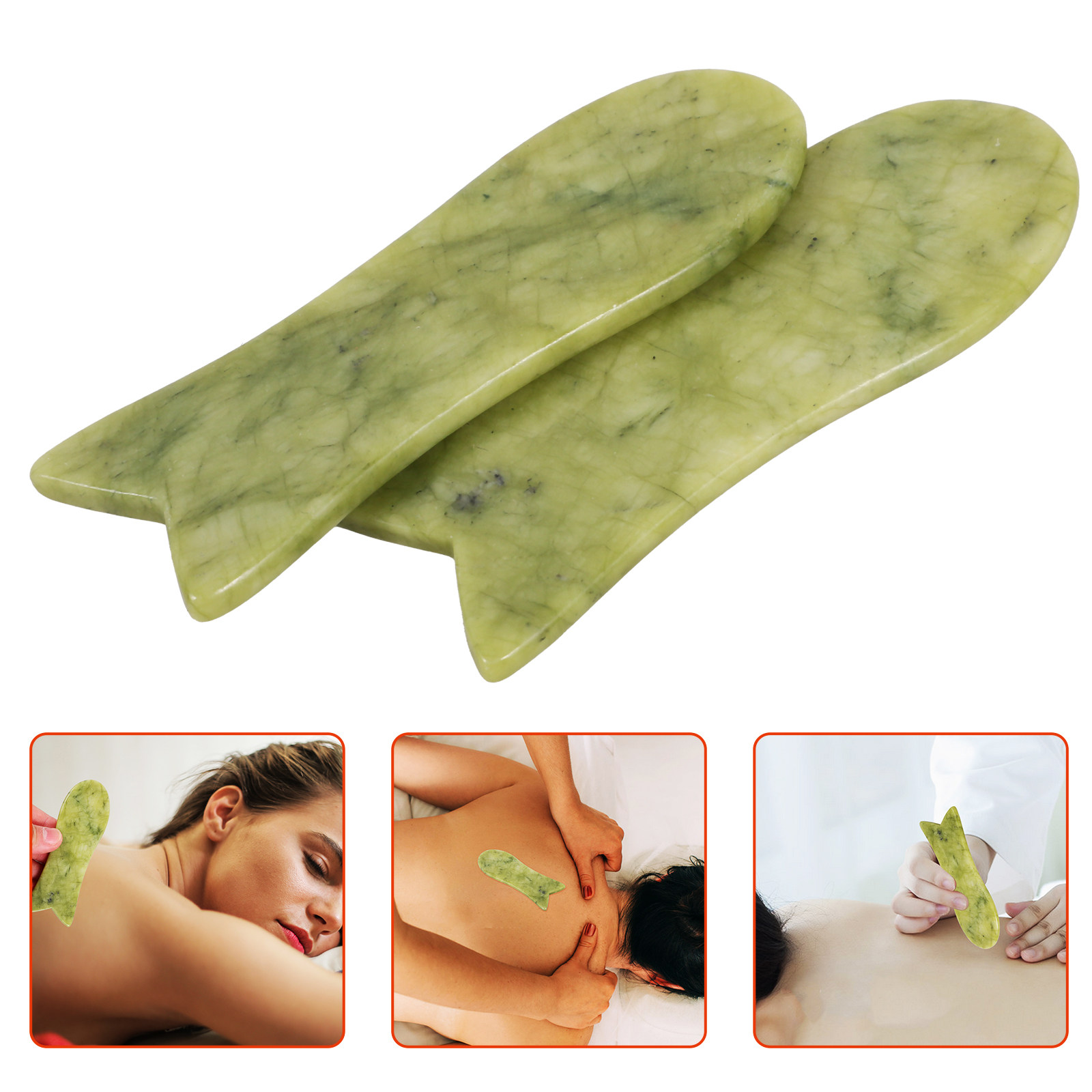 2 stuks natuurlijke jade Gua S - Spa Y Wellness recensie en prijs
